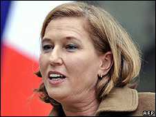 Israel fury at UK attempt to arrest Tzipi Livni