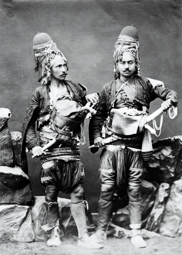 1880 Turkish irregular soldiers named Zeybeks