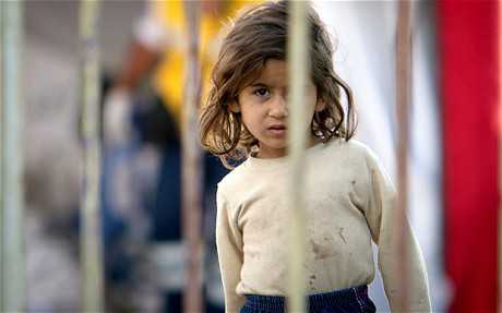 A Syrian refugee at a camp in Yayladagi, Turkey Photo: AP