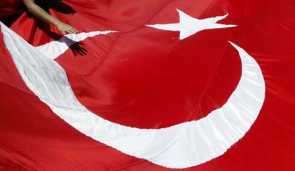 A giant Turkish flag, Istanbul, July 17, 2011.  Photo by: Reuters