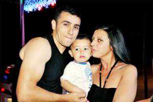 HAPPIER TIMES Mehmet Baki Sakaraglu and Anisa with son Amani 
