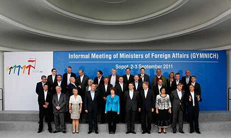 EU foreign ministers at a summit