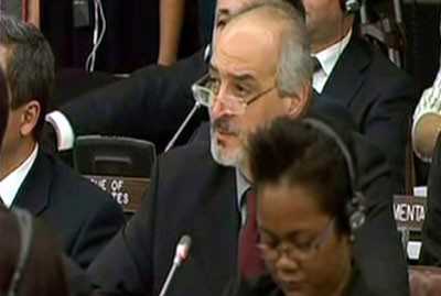Al-Jaafari: Syria opposes the current text of the Arms’ Trade Treaty