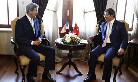 John Kerry in Ankara Turkey