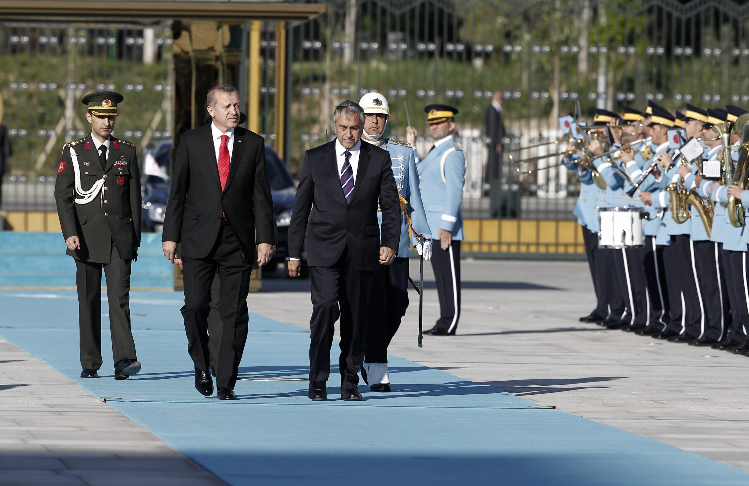 Newly elected Turkish Cypriot president AKINCI pays first visit to Turkey