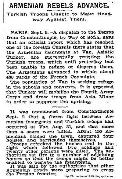 09 NYT september 6 1904 Armenian Rebels Advance