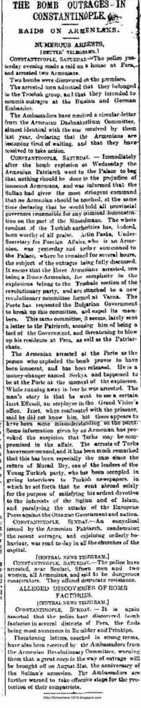 Liverpool Courier 1897 08 23 Threatening Letters From Armenian Revolutionionary Committee Liverpool Courier 1897 08 23