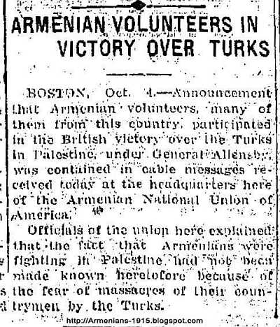 Nevada State Journal 1918 10 05x Armenian Volunteers in Victory Over Turks