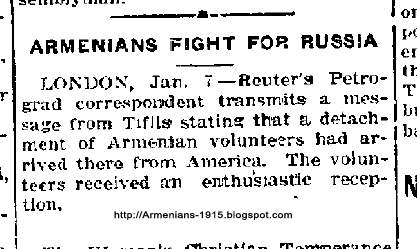 Reno evening gazette jan 7 1915 Armenians Fight For Russia Reno Evening Gazette London 1915 Jan 7