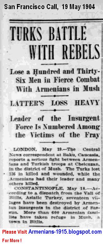 Turks Battle With Rebels San Francisco Call 19 May 1904