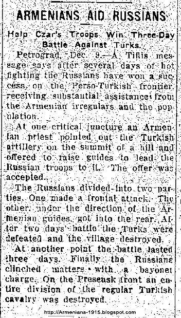 Tyro Herald 1914 12 10 Armenians Aid Russians Against Turks