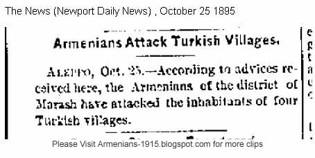 armenians attack turkish villagers newport daily oct 25 1895