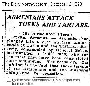 armenians attack turks and tartars daily northwestern oct 12 1920