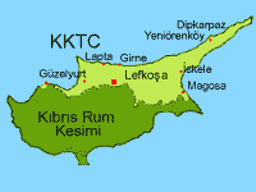 Kıbrıs Adası ve KKTC Sınırları by Ata ATUN