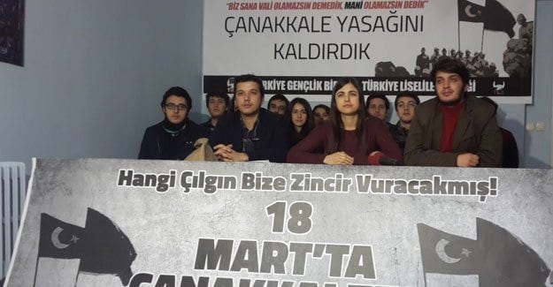 Çanakkale yasağını TGB kaldırttı