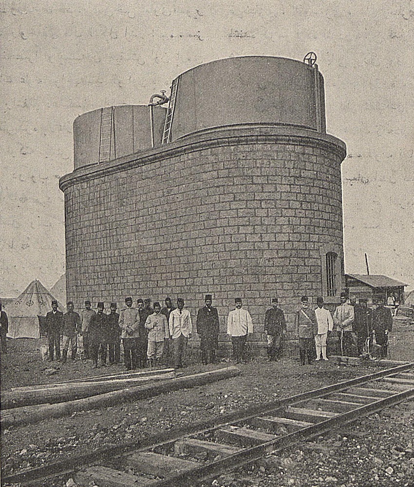 ADANA ALMAN MEZARLIĞI - Hicaz Demiryolu Derada su deposu Osmanli Donemi Suriye 1903