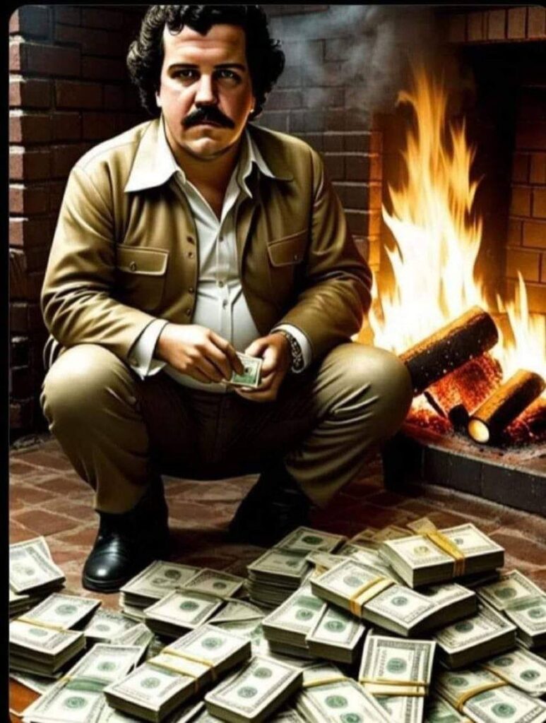 Pablo Escobar kızı üşümesin diye tam dolar yakacakken aklına parayı TL'ye çevirme fikri gelir ve bütün kasabayı ısıtır… - escobar dolar yerine turk lirasi yakarak isininca tasarruf ediyor