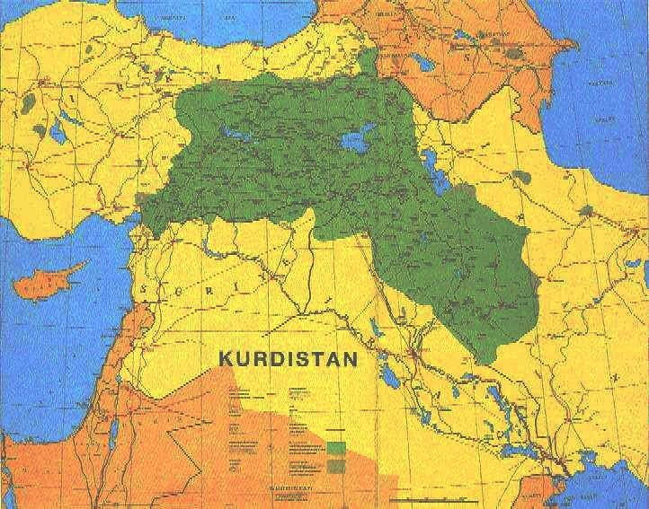 Soykırımcı İsrail'in Başbakanı faşist Binyamin Netahyahu'nun oğlu Yair Netanyahu Türkiye topraklarını da içine alan sözde 'Kürdistan' haritası paylaştı. X hesabından yayınladığı haritasıyla beraber “Bütün gözler Kürdistan’ın üzerinde! Türkiye’nin Kürtlere yaptığı soykırım dursun! Türkiye, İran, Irak ve Suriye’nin Kürdistan üzerindeki baskı ve işgali dursun! Hür hür Kürdistan!” gibi açıklamalar ekleyerek, boyuna bakmadan Amerikanın BOP projesinin gönüllü sözcülüğüne soyunmuş bu zavallı çocuk… - ikinci dunya savasi sonrasi kurdistan iceren abd haritasi