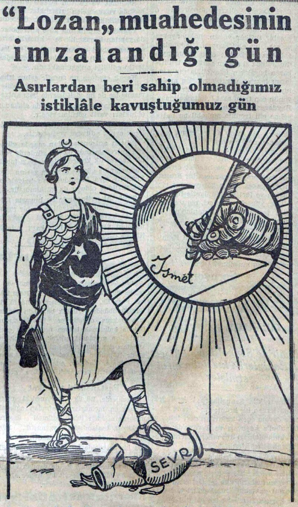 (       24 Temmuz 1930 tarihli Cumhuriyet gazetesi    ) - lozan antlasmasi imzasi ismet inonu