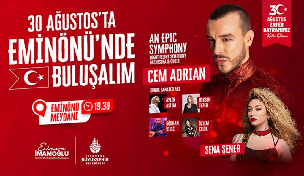 Belediye kıt kaynakları kent altyapısı için değil 30 Ağustos Zafer Bayramı pop konserlere akıyormuş. - 30 agustos konserleri istanbul ibb