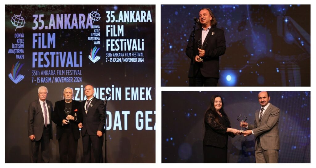 Bu yıl 35. yaşını kutlayan Ankara Film Festivali, 7-15 Kasım 2024 tarihleri arasında Büyülü Fener Kızılay Sineması'nda gerçekleşiyor. 15 ülkeden 43 yönetmenin toplam 58 filmini sinemaseverlerle buluşturacak festivalin bu yılki Aziz Nesin Emek Ödülü, oyuncu, yönetmen, şair ve eğitmen Müjdat Gezen'e, Sanat Çınarı Ödülü de flüt virtüözü Şefika Kutluer'e sunuldu. Jüri başkanlığını oyuncu ve yönetmen Onur Saylak’ın yaptığı festivalin Ulusal Uzun Film Yarışması’nda 10 film, Ankara prömiyerini festivalde yaparken, Ulusal Belgesel Film Yarışması’nda 8 film, Ulusal Kısa Film Yarışması’nda ise 12 film yarışıyor. Fransa’dan Hindistan’a, İtalya’dan Litvanya’ya, dünya sinemasının en yeni ve klasikleşmiş örneklerinin gösterildiği 35. Ankara Film Festivali, bir hafta boyunca Ankaralı sinemaseverlere festival coşkusu yaşatacak. - OnurAwards