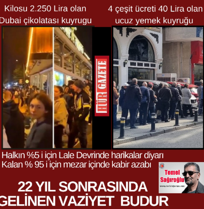 22 YIL SONRASINDA GELİNEN VAZİYET BUDUR