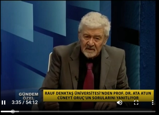 ADA TV’de 17 Aralık’ta Cüneyt Oruç’un sunduğu GÜNDEM ÖZEL Programında Suriye’de yaşanan olaylar, Suriye’nin tarihsel geçmişi, Esat sonrası Geçici Suriye Hükümetinin kurulması, Türkiye’nin Suriye ve Orta Doğu stratejisi, ABD ve AB’nin Orta Doğu’ya yaklaşımları ve Türkiye’nin Doğu Akdeniz’deki stratejisi ve hakları konusuna değindim. - 12.17.24 ADA TV ATA ATUN Guncel Konular 3