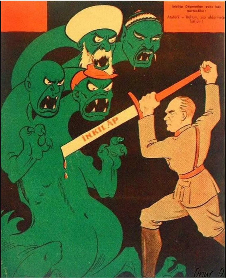 1931 Aralık ayında Dolmabahçe Sarayı’nda dokuz hafızdan oluşan komisyon eliyle ezan ve Kur'anın Türkçeleştirme çalışmaları başlar. 1932 yılı Ramazan ayına kadar çalışmaların tamamlanması planlanır ve bitirilir. - turk inkilap devrimleri